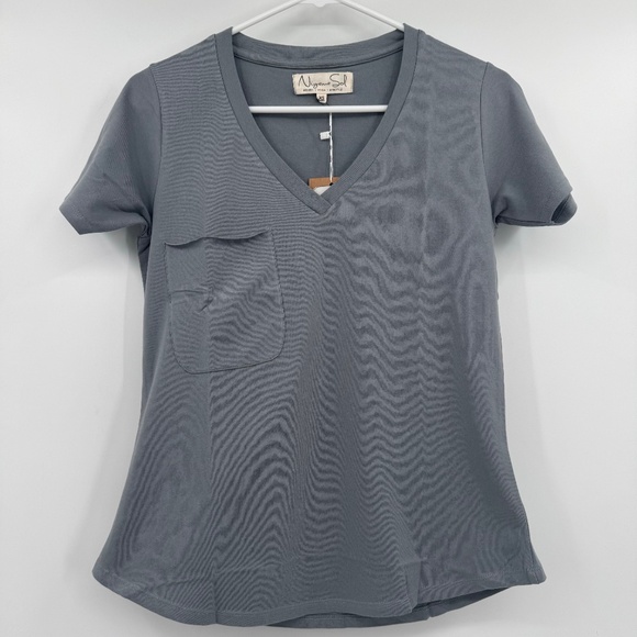 Niyama Sol Gray Short Sleeve Tee - Picture 1 of 9